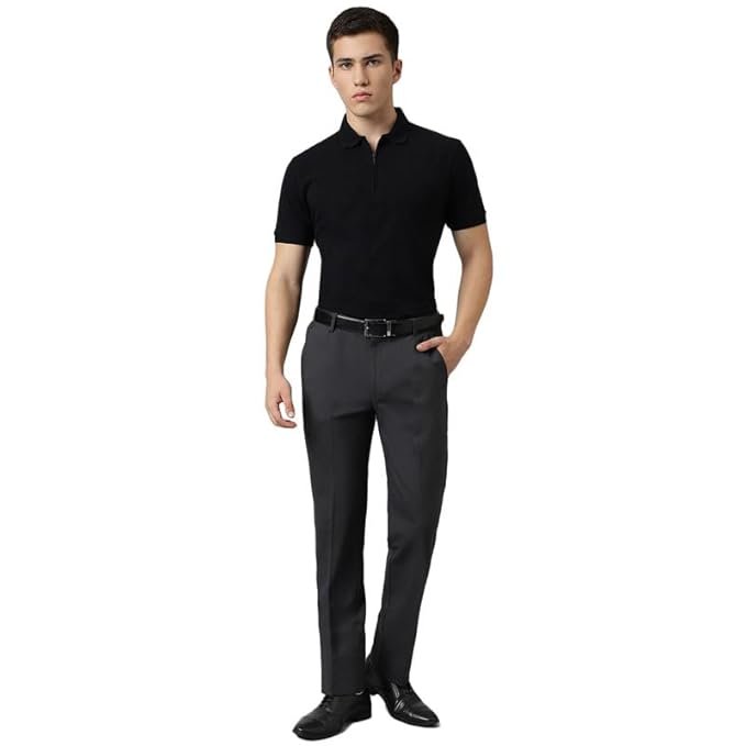 SUBTRACT Slim-Fit Stretchable Lycra Formal Pants for Men with Flexible Waistband | Stylish Men’s Wear Trousers for Office or Party |Dress Trouser Pant