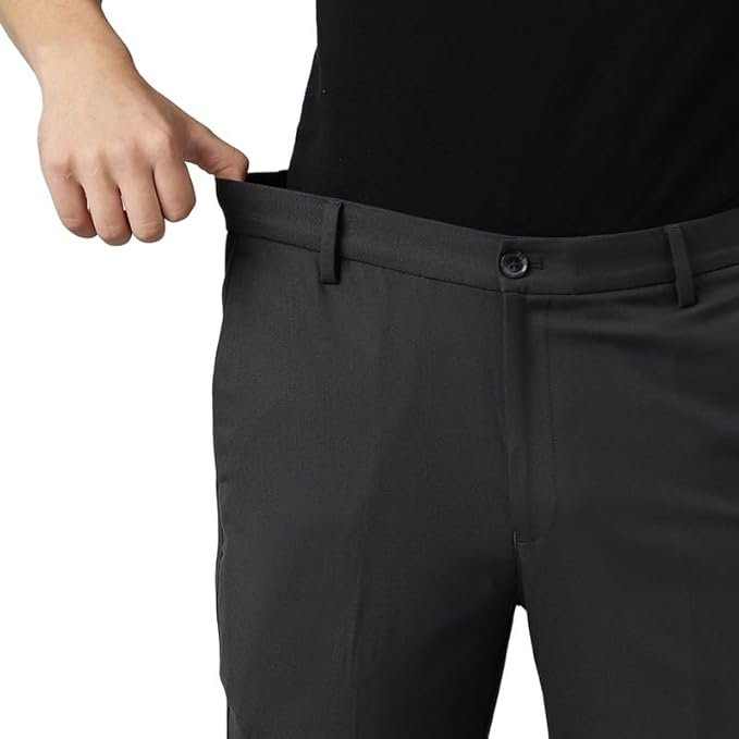SUBTRACT Slim-Fit Stretchable Lycra Formal Pants for Men with Flexible Waistband | Stylish Men’s Wear Trousers for Office or Party |Dress Trouser Pant - Image 3
