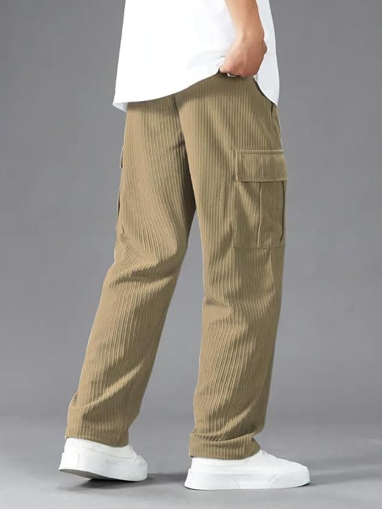 Cargo Joggers for Men – Cotton Loose Fit Utility Pants with 6 Pockets | Durable Outdoor & Hiking Trousers - Image 5