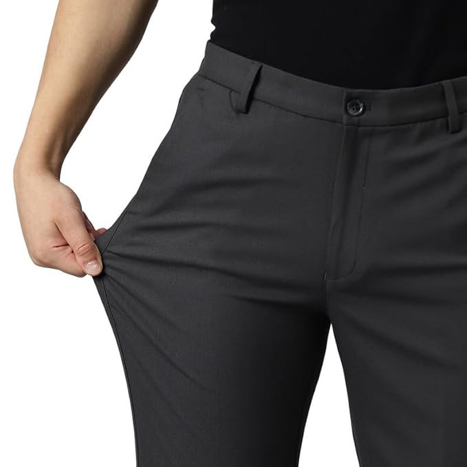 SUBTRACT Slim-Fit Stretchable Lycra Formal Pants for Men with Flexible Waistband | Stylish Men’s Wear Trousers for Office or Party |Dress Trouser Pant - Image 6