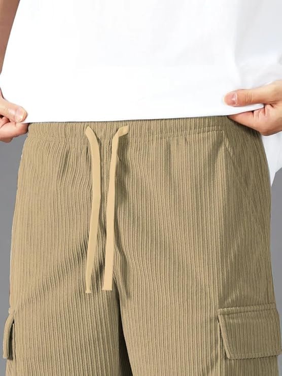 Cargo Joggers for Men – Cotton Loose Fit Utility Pants with 6 Pockets | Durable Outdoor & Hiking Trousers - Image 2