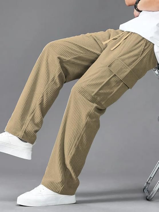 Cargo Joggers for Men – Cotton Loose Fit Utility Pants with 6 Pockets | Durable Outdoor & Hiking Trousers - Image 6