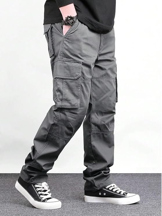 Lymio Cargo for Men | Cotton Cargo Pant | Drawstring Waist Pant (Also Available in Plus Sizes) (46-49) - Image 3