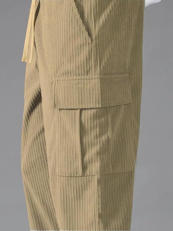 Cargo Joggers for Men – Cotton Loose Fit Utility Pants with 6 Pockets | Durable Outdoor & Hiking Trousers - Image 7