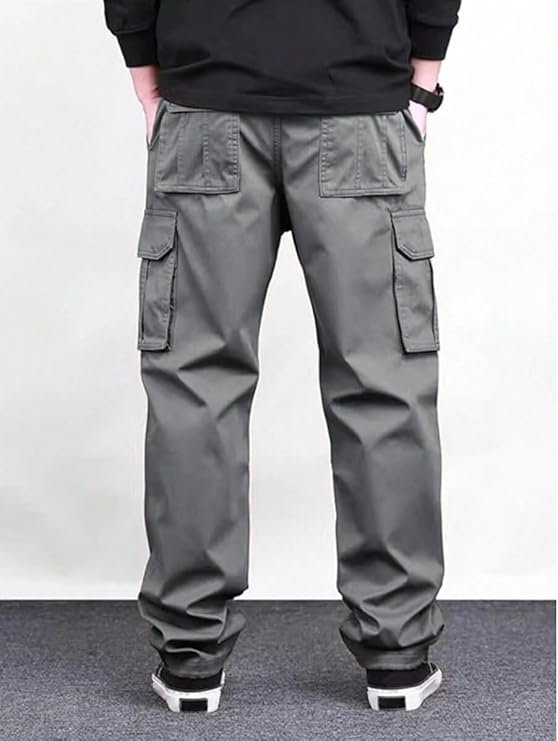 Lymio Cargo for Men | Cotton Cargo Pant | Drawstring Waist Pant (Also Available in Plus Sizes) (46-49) - Image 4