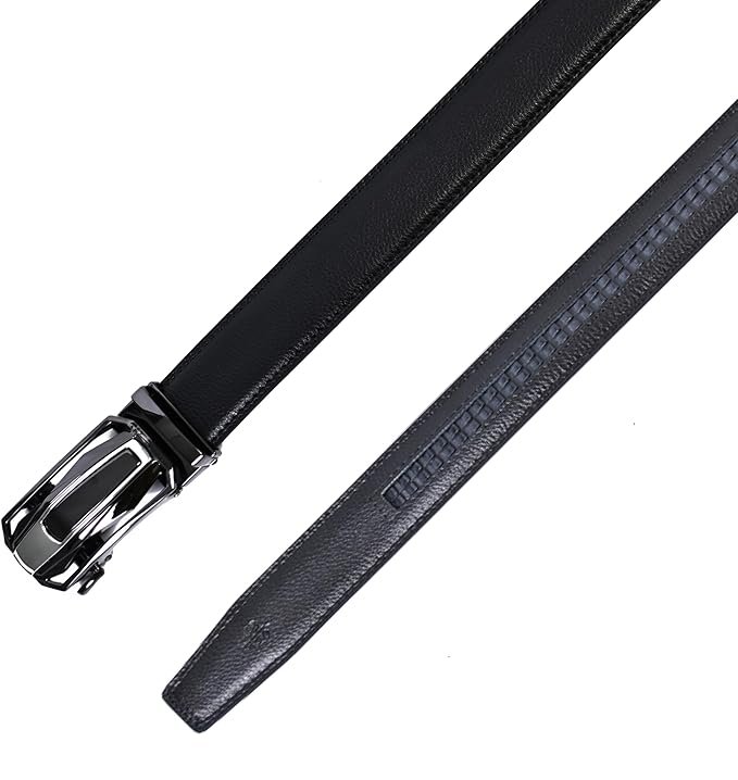 WildHorn Men's Genuine Leather Belt for Men| Premium Auto-Lock Buckle | Adjustable up to 48” | Formal & Casual Wear | Micro-Adjust Fit | Stylish Gift Box Included - Image 3