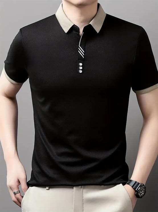 Lymio Polo T Shirt for Men || T Shirt for Man || Collar T Shirt Style Men (Packs Also Available) (Polo-55-58) - Image 4