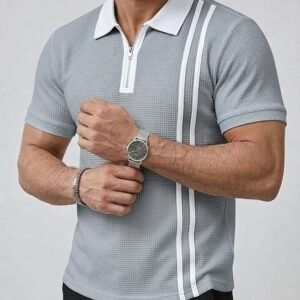 JVX Men Polo T Shirt || Waffle Polo T Shirt for Men || Regular Fit Knitted Tshirt for Man || Coller T-Shirt (Available in Plus Size, Also Available in Combo Packs) (MRT-224)