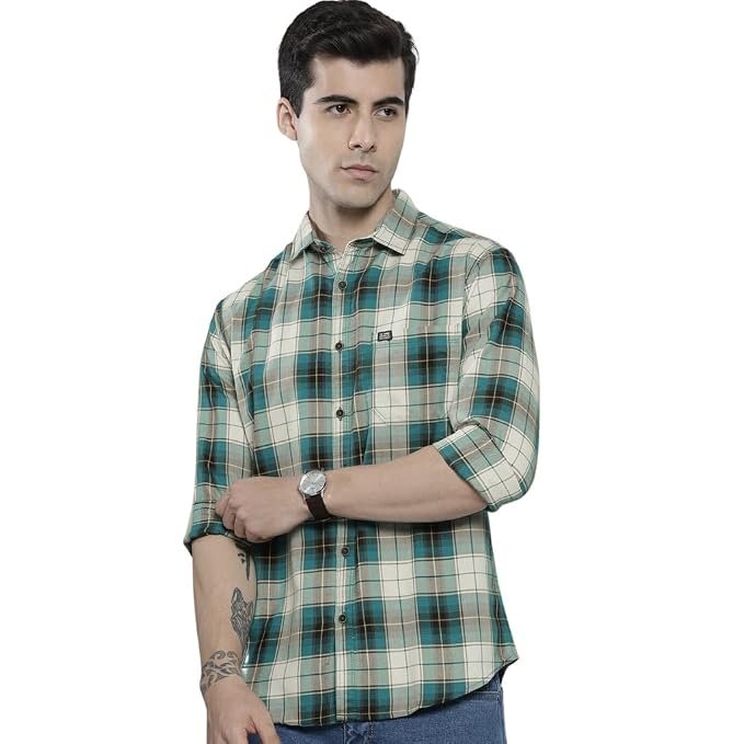 The Indian Garage Co Men Shirt Stylish Casual Full Sleeve Shirt